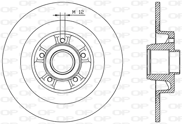 BDA1962.10 OPEN PARTS Тормозной диск (фото 3)