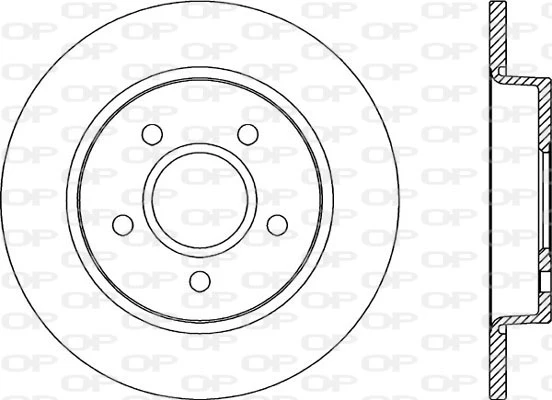 BDA2041.10 OPEN PARTS Тормозной диск (фото 3)