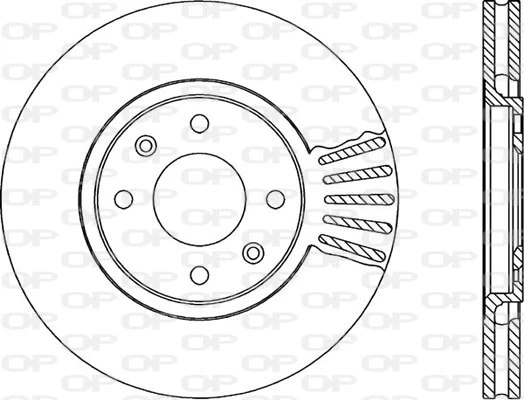 BDA1715.20 OPEN PARTS Тормозной диск (фото 3)