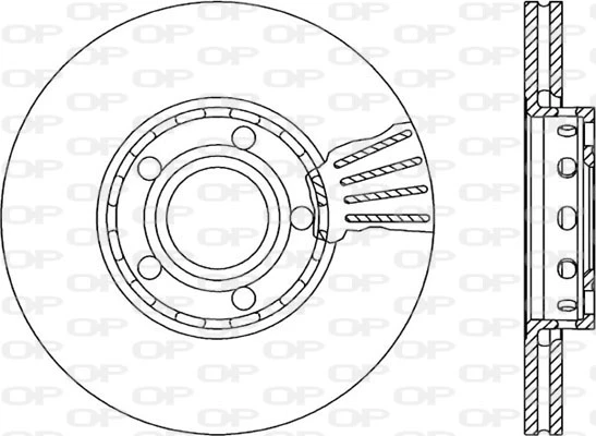 BDA1039.20 OPEN PARTS Тормозной диск (фото 3)