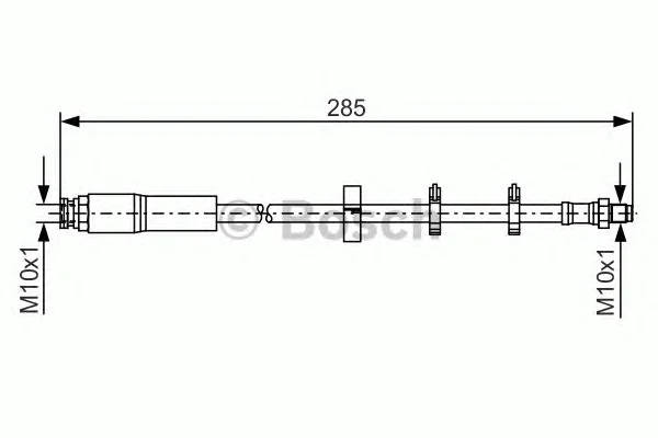 1 987 476 428 BOSCH Тормозной шланг (фото 1)