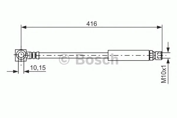 1 987 476 440 BOSCH Тормозной шланг (фото 1)