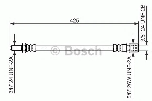 1 987 476 476 BOSCH Тормозной шланг (фото 1)