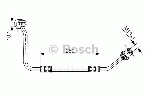 1 987 476 504 BOSCH Тормозной шланг (фото 1)