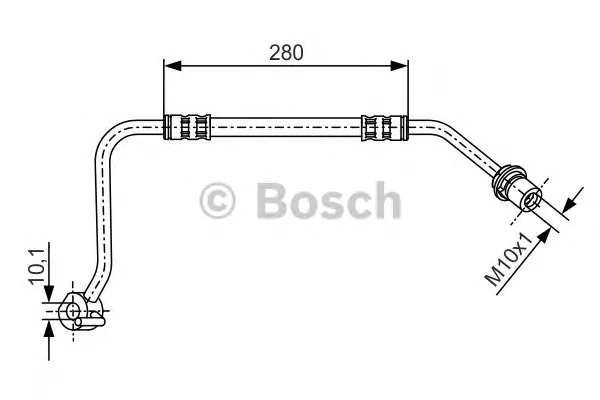 1 987 476 505 BOSCH Тормозной шланг (фото 1)