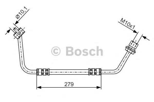 1 987 476 507 BOSCH Тормозной шланг (фото 1)