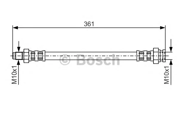 1 987 476 555 BOSCH Тормозной шланг (фото 1)