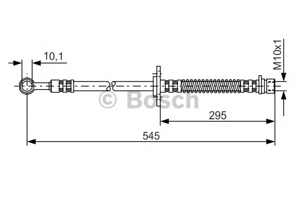 1 987 476 589 BOSCH Тормозной шланг (фото 1)