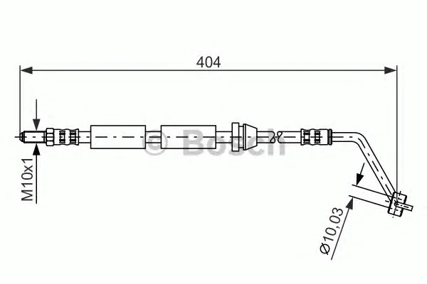 1 987 476 617 BOSCH Тормозной шланг (фото 1)