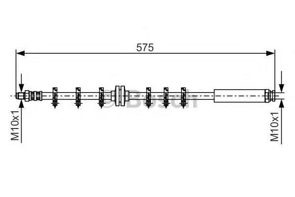 1 987 476 641 BOSCH Тормозной шланг (фото 1)