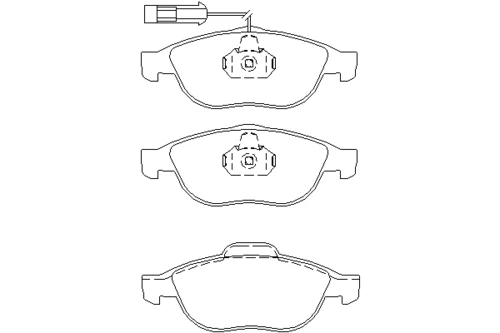 T1482 BEHR/HELLA/PAGID Комплект тормозных колодок, дисковый тормоз (фото 2)