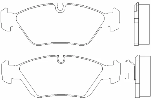 T0413 BEHR/HELLA/PAGID Комплект тормозных колодок, дисковый тормоз (фото 2)