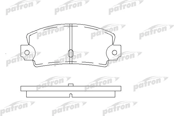 PBP456 PATRON Комплект тормозных колодок, дисковый тормоз (фото 2)