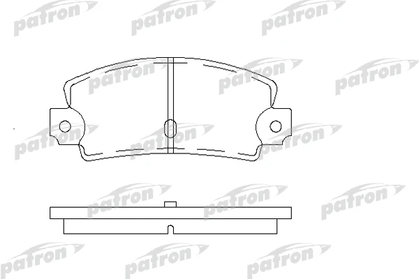 PBP456 PATRON Комплект тормозных колодок, дисковый тормоз (фото 3)