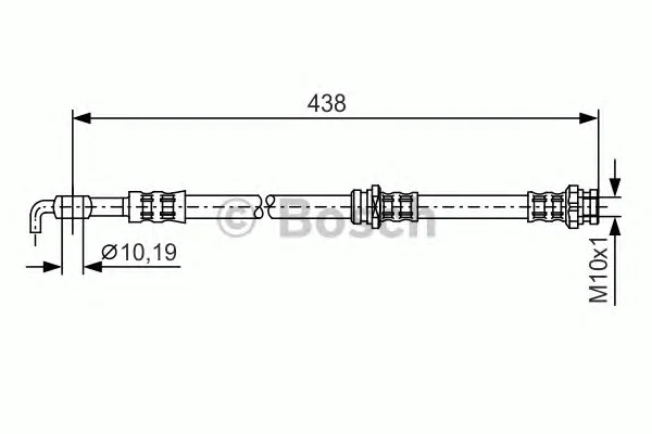 1 987 481 147 BOSCH Тормозной шланг (фото 1)