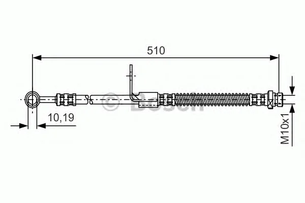 1 987 481 156 BOSCH Тормозной шланг (фото 1)