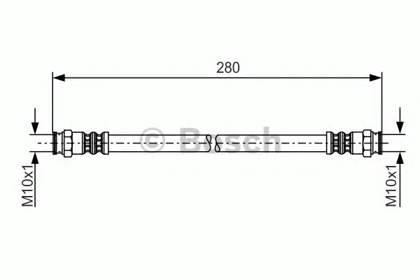 1 987 481 199 BOSCH Тормозной шланг (фото 1)