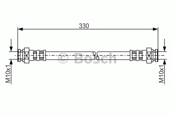 1 987 481 201 BOSCH Тормозной шланг (фото 1)