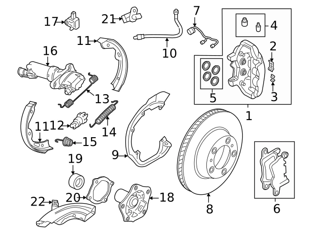 9J1698451E PORSCHE 1 set of brake pads for di (фото 3)