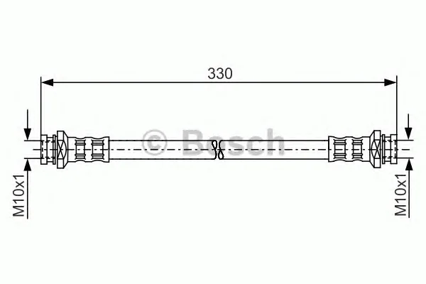 1 987 481 252 BOSCH Тормозной шланг (фото 1)
