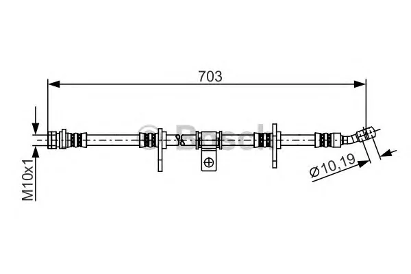 1 987 481 275 BOSCH Тормозной шланг (фото 1)