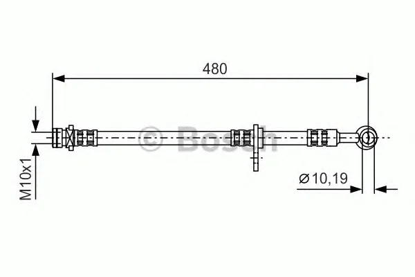 1 987 481 295 BOSCH Тормозной шланг (фото 1)