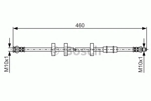 1 987 481 336 BOSCH Тормозной шланг (фото 1)