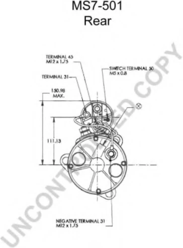 MS7-501 PRESTOLITE ELECTRIC Стартер (фото 9)