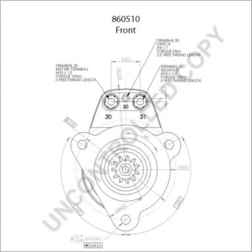 860510GB PRESTOLITE ELECTRIC Стартер (фото 10)