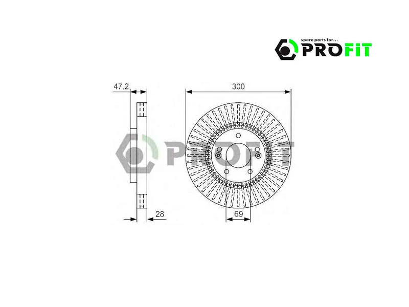 5010-1630 PROFIT Тормозной диск (фото 2)