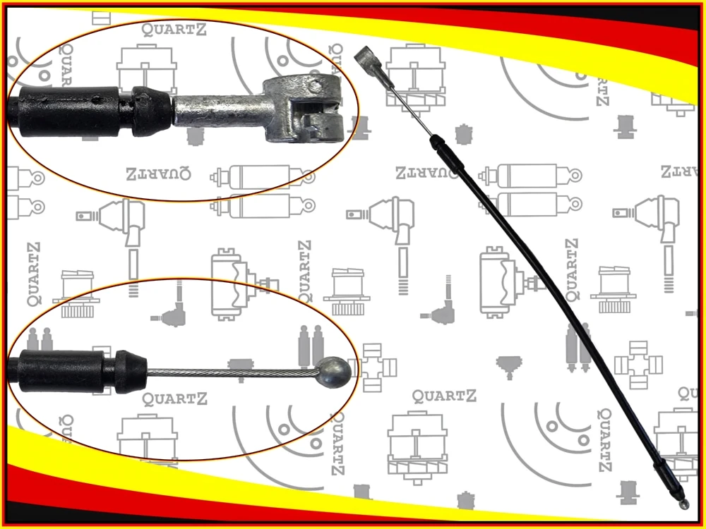 QZ811901R010 QUARTZ Трос замка капота передний (фото 1)