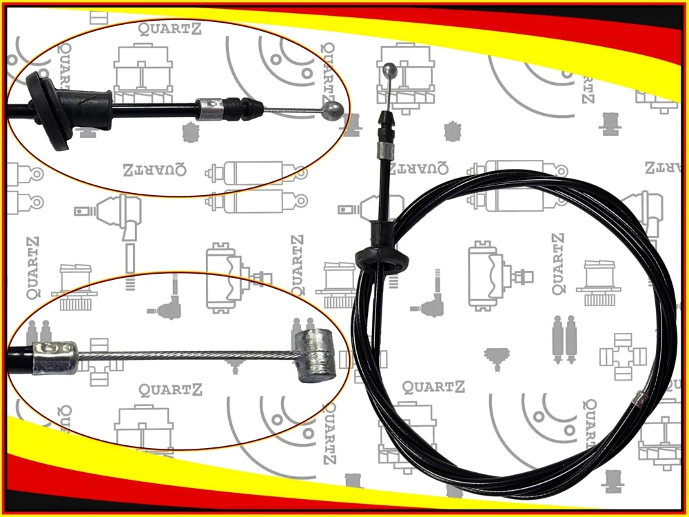 QZ96303301 QUARTZ Трос привода замка капота daewoo quartz (фото 1)