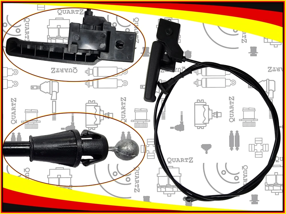 QZ96994962 QUARTZ Трос привода замка капота chevrolet quartz (фото 1)