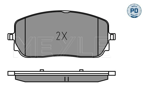 025 229 4419/PD MEYLE Комплект тормозных колодок, дисковый тормоз (фото 2)