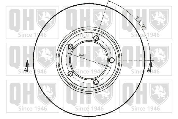 BDC4585 QUINTON HAZELL Тормозной диск (фото 4)