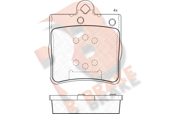 RB1311 R BRAKE Комплект тормозных колодок, дисковый тормоз (фото 2)