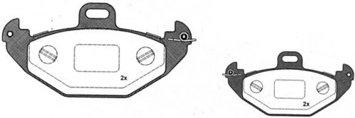 701.0 RAICAM Колодки дисковые торм. задн. ren (фото 1)