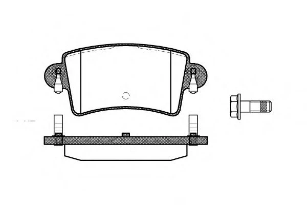 833 00 REMSA Тормозные колодки 833 00-af r nissan interstar 80-120 02г, opel movano 1.9-2.5 00-01г (фото 1)