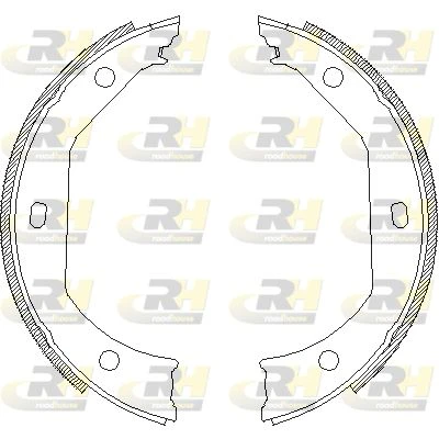 4716.00 ROADHOUSE Комплект тормозных колодок, стояночная тормозная система (фото 3)