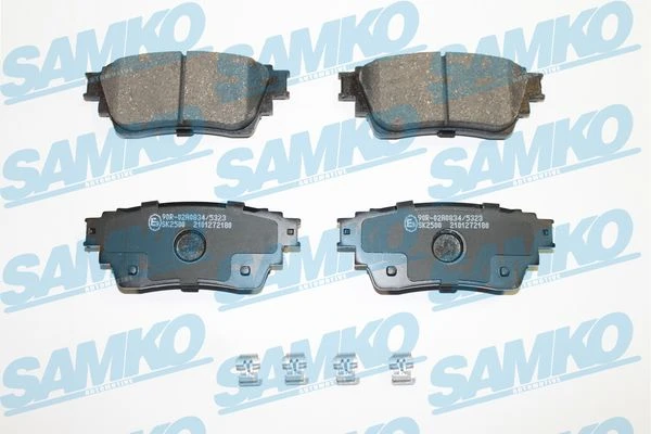 5SP2180 SAMKO Комплект тормозных колодок, дисковый тормоз (фото 2)