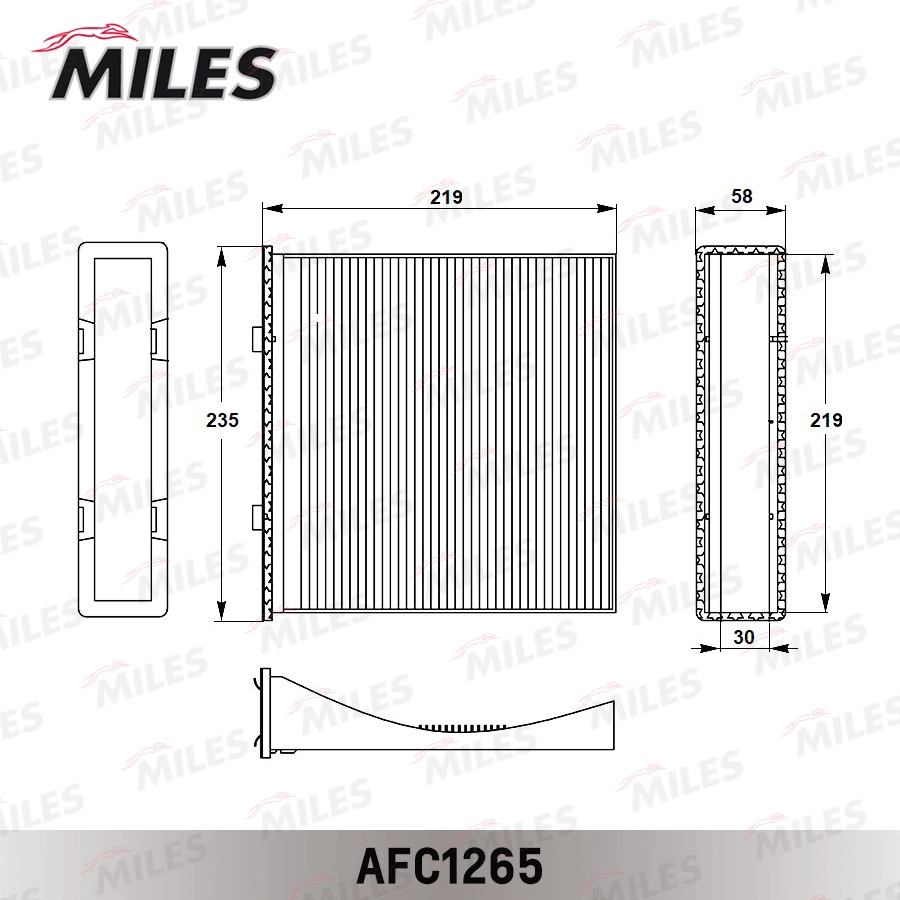 AFC1265 MILES Фильтр, воздух во внутренном пространстве (фото 3)