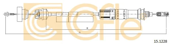 15.1228 COFLE Трос (тросик) сцепления (фото 1)