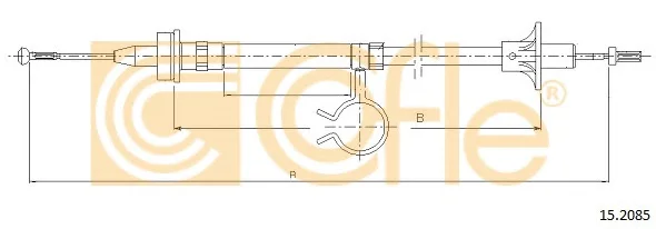 15.2085 COFLE Трос (тросик) сцепления (фото 1)