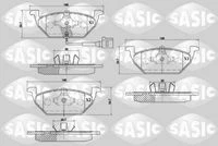 6216002 SASIC Комплект тормозных колодок, дисковый тормоз (фото 2)