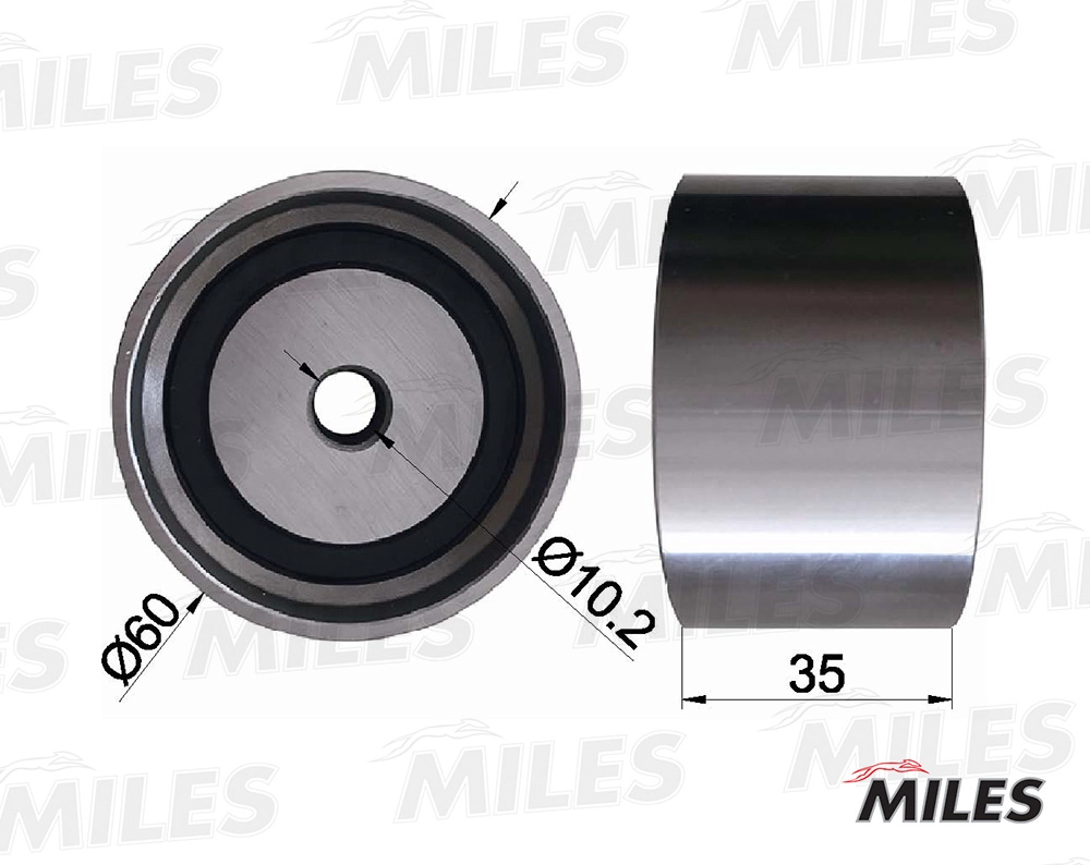 AG02065 MILES Паразитный / Ведущий ролик, зубчатый ремень (фото 2)