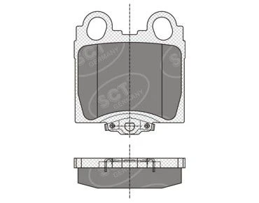 SP 345 PR SCT - MANNOL Комплект тормозных колодок, дисковый тормоз (фото 2)