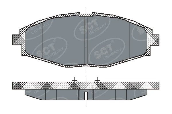 SP 213 PR SCT - MANNOL Комплект тормозных колодок, дисковый тормоз (фото 2)