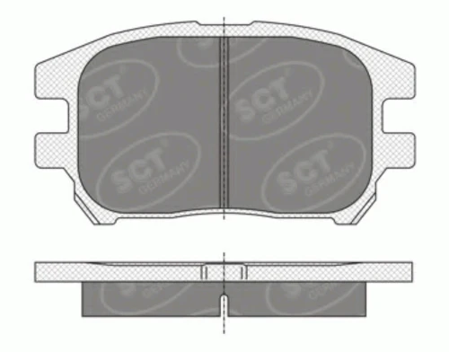 SP 347 SCT - MANNOL Колодки дисковые п. lexus rx300 02-03 (фото 1)