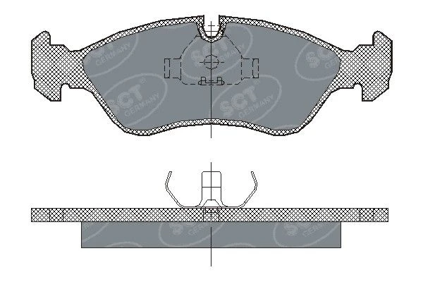 SP 122 PR SCT - MANNOL Комплект тормозных колодок, дисковый тормоз (фото 2)