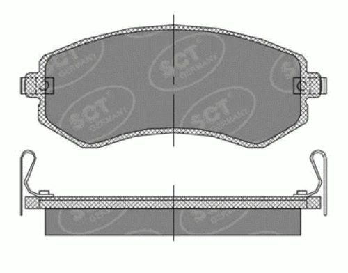 SP393 SCT - MANNOL Sp 393 pr тормозные колодки (фото 1)